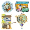 Imanes Metálicos Personalizados para Refrigerador, Mini Imanes Magnéticos de Animales de Dibujos Animados Personalizados para Refrigerador, Atracciones Turísticas de Ciudades, Regalos Culturales y Creativos