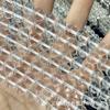 Cuentas sueltas de cristal blanco natural, cuentas redondas, accesorios de cristal para bricolaje, cuentas semiacabadas hechas a mano, fabricantes de cadenas rectas