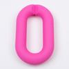 Tira de cadena de color para pintar a mano en plástico acrílico, hebilla de plástico de 24 x 39, anillo de apertura DIY, accesorios de cadena para bolso de joyería