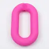 Plástico Acrílico Tacto de Mano Cadena de Color Pintura 24*39 Hebilla de Pegamento DIY Aro Abierto para Saltar Cadena de Bolsa de Joyería Accesorios