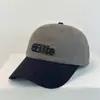 Gorra de Béisbol Bordada en 3D con Bloques de Color de Alta Calidad para Mujer, Estilo Retro Americano, Versátil para Uso Casual al Aire Libre, Protección Solar