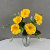 Flor de simulación transfronteriza 5 cabezas flor trompeta flor de la mañana pequeño ramo decoración de ramo de flores flor falsa flor artificial producto de decoración para el hogar