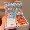 Set de Caja de Regalo de Joyería para Niños Accesorios para el Cabello Tiara de Princesa Pasador para Niña Cuerda para el Cabello de Bebé Regalo para el Día del Niño de Niña