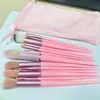 Set de 13 brochas de maquillaje: pincel para sombras de ojos, pincel para rubor, pincel para delineador de ojos, pincel para polvos, pincel para corrector, juego completo de pinceles de maquillaje para principiantes
