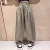 Elegante Camiseta Térmica de Cuello Alto Ajustada para Niñas 2026 Nuevo Estilo Coreano Moda para Niños Medianos y Grandes Pantalones de Zanahoria Sueltos Casuales Modernos