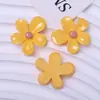Flores Pequenas Coloridas, Flores Brilhantes de Cinco Pétalas, Acessórios de Resina, Acessórios de Cabelo DIY, Presilhas de Cabelo, Enfeites de Cabelo, Grampos de Cabelo, Adesivos para Capa de Celular, Materiais