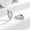Aretes Europeos y Americanos de Nueva Moda de Diamantes Completos de Alto Nivel de Cobre y Zircón para Mujer, Aretes Geométricos de Diamantes, Selección Transfronteriza