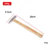 Martelo de torneiro personalizado 100g200g300g500 vários modelos cabo de madeira martelo de torneiro bico de pato remoção de ferrugem martelo de cabeça chata