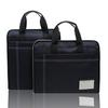 Bolso de mano sencillo para hombre, de lona, para documentos, estilo vertical, para oficina y conferencias.