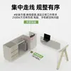 Escritorio de Computadora para Jefe, Escritorio de Supervisor para Gerente de Finanzas con Gabinete Lateral, Escritorio de Oficina Minimalista Moderno con Silla, Set de 1.6m