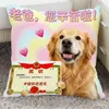 Regalo para el Día del Padre, Cojín Divertido con Expresiones de Perro, Regalo de Cumpleaños para Papá, Sofá, Coche, Cojín Lumbar de Mesita de Noche