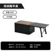 Caixa de armazenamento de porta lateral leve ao ar livre Mesa dobrável de liga de alumínio Mesa de combinação portátil Rack de tenda Armazenamento de mesa de acampamento