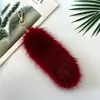 Acessórios de bolsa com pingente de pele de raposa sintética, adereços de pelúcia, pingente de chaveiro de carro de cauda de raposa sintética em estoque