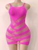 Ropa interior sexy de una pieza con falda de malla brillante y pedrería para mujeres europeas y americanas transfronterizas