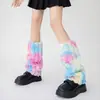Cubiertas de Calcetines Peludas Estilo Europeo y Americano para Mujer, Calentadores de Piernas de Piel Sintética de Otoño, Calcetines de Media Pantorrilla, Cubiertas para Botas Largas de Pelo Subcultura