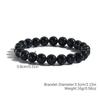 Pulsera de piedra de 8 mm con explosiones transfronterizas de Europa y Estados Unidos, piedra ojo de tigre, amatista, pulsera de piedra natural, cuerda elástica, pulsera de cuentas