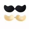 Mango bra strapless parche de silicona fino para el pecho ropa interior inalámbrica invisible transpirable push up hebilla delantera de mango parche para el pecho