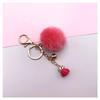 Chaveiro Criativo Tassel Fofo Cor de Fruta Pompon Chaveiro de Carro Pingente de Bolsa Pelúcia Pequeno Presente Acessórios