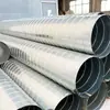Fabricante de Conducto Espiral de Acero Inoxidable 304 Suministro Ducto de Ventilación Disipación de Calor Chimenea Eliminación de Polvo Hierro Blanco Galvanizado para Extracción de Humo