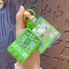 Llavero con forma de máquina de juego de conejo, colgante creativo, bonito bolso de descompresión para estudiantes, llavero, pequeño regalo al por mayor