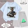 Nova Camiseta Delta Action de Manga Curta, Conjunto de Shorts de Manga Curta para Crianças Tamanhos Médio e Grande, Conjunto Casual de 2 Peças 100% Algodão para Verão Masculino e Feminino
