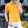 Camisa Polo Masculina Sense de Alta Qualidade 2025 Manga Curta Verão Nova para Homens de Meia-Idade e Jovens Slim-fit Casual Camisa Masculina Turnaround