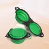 1 Pieza Comedero Doble Plegable para Perro 2 en 1 con Clip de Bloqueo para Mayor Estabilidad Volteo de 180 Grados Portátil Comedero de Viaje para Perro para Agua y Comida Bebedero para Mascotas