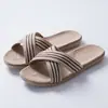 Chinelos de linho para casa masculinos Novo 2021 fabricantes estoque disponível confortáveis antiderrapantes sapatos para casais femininos inverno