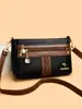 Comercio Exterior Transfronterizo Bolsos de Mujer al por Mayor 2025 Nuevo Bolso Cuadrado Pequeño Simple y de Moda Bolso de Hombro Único Cruzado Versátil de Color Contrastante