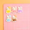 Juguete de comida miniatura simulado pegamento de crema resina accesorios de gato KT piezas de decoración DIY kit de materiales para funda de teléfono accesorio para el cabello