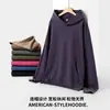 Sudadera con capucha retro lavada y desgastada de 350 g seleccionada cuidadosamente para hombre talla grande, sudadera con capucha de rizo europea y americana para mujer, venta al por mayor