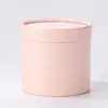 Cubo Pequeño de Abrazo Cubo para Arreglo Floral Caja Redonda Mini para Flores Cilindro Pequeño de Colores Caja para Empacar Ramo Caja de Regalo de Navidad