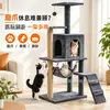 Estrutura de escalada para gatos em grandes quantidades, etiquetagem gratuita da Temu, poste de corda de cânhamo, cama para gatos, rede para gatos, árvore para gatos integrada, arranhador para gatos