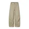 Pantalones de trabajo rectos básicos retro estilo japonés Rumeng para hombre, otoño, corte holgado, pantalones largos casuales versátiles de pierna ancha para parejas