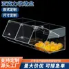 Caixa de Armazenamento de Lanches em Acrílico Supermercado à Prova de Poeira Transparente Selada Caixa de Doces Caixa de Exibição Flip-Top para Alimentos a Granel Atacado