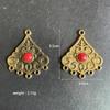 Sombrero de Cabeza Étnico Mongol Ropa Cinturón Accesorios para el Cabello Frente Hecho a Mano DIY Retro Joyería de Xizang Accesorios