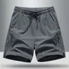 Shorts Esportivos Casuais de Verão para Homens e Mulheres, Seda de Gelo Secagem Rápida Soltos Retos Tamanho Grande Calças Esportivas de Corrida, Shorts Respiráveis de Cinco Pontos