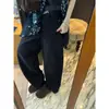 Jeans Anchos Rectos Térmicos de Algodón con Tecnología Negra Mx Enzyme Wash, Cintura Alta, Adelgazantes, Alargadores de Piernas
