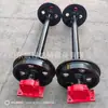 Conjunto de Rodas para Carro de Plataforma, Aço Fundido Forjado Sólido e Oco Rodas de Trilho, Rodas de Carro de Mineração, Rodas de Trilho de Aço, Suporte de Carga Pesada