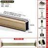 Barra Transversal Colgante para Armario de Aleación de Aluminio Barra Gruesa para Secar Ropa Montada en la Parte Superior del Balcón Tienda de Ropa Barra para Ropa Base con Brida