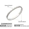 Pulsera Geométrica de Corazón con Diseño de Nicho Ins Pulido Alto Circonita Incrustada Pulsera con Cierre de Lujo Ligero Joyería de Acero Inoxidable