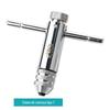 Chave catraca manual ajustável para machos M3-M8 com chave de reversão, ferramenta de acessórios para rosqueamento manual