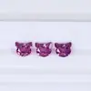 Live-Stream Mais Vendido Cabeça de Gato em Forma de Flor de Gelo Cortada Zircônia, Cabeça de Gato da Sorte 7*8mm Base Pontiaguda Rosto do Anel Joias DIY Pedra Solta Cz