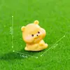 Micro-paisagem Batatas Fritas Fofas Ursinho Amarelo Boneca Partículas Fofas Acessórios Decorativos DIY Enfeites Pequenos para Carro e Mesa