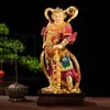 Estatuas de Buda de Resina Azul Wei Tuo Guan Gong Adornos para Sala de Estar Hogar Jia Azul Bodhisattva Bodhisattva Wei Tuo Estatuas de Buda Adornos