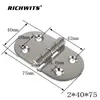 Acero inoxidable 304 engrosado y página bisagra marina bisagra plegable herrajes para yates y barcos de pesca piezas de herrajes para puertas y ventanas