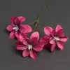 Nuevas flores de magnolia artificiales para boda, nueva decoración de boda estilo chino, arreglo floral de fondo para banquete de compromiso, arreglo floral para salón de bodas