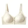 Sutiã de Amamentação Sem Costura Fechamento Frontal Sem Aro Estilo Chinês Jacquard Embossado Sutiã de Amamentação Push-Up Respirável Suporte de Elevação