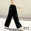 Pantalones de lino Verano nuevos de pierna recta buena caída tacto de alta calidad Pantalones de algodón y lino Casuales de pierna ancha para hombres y mujeres