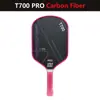 Conjunto de raquetes de pickleball em fibra de carbono T700, raquete de pickleball de alta qualidade com textura fosca mais vendida com cabo longo, direto do fabricante